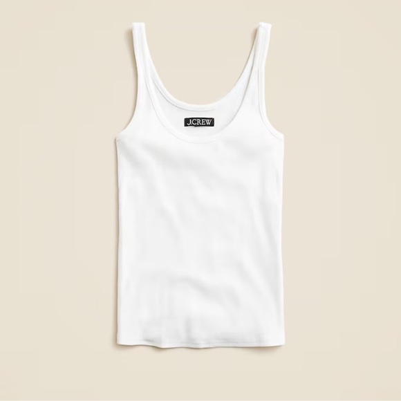 J.Crew New fine rib scoopneck tank top - Picture 1 of 7